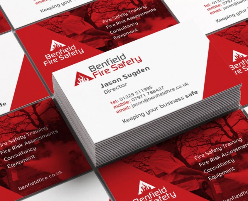 Business Card Design Benfiled Fire Safety